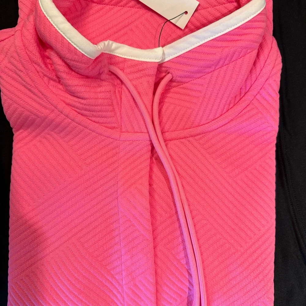Talbots Vibrant Pink Quilted Top XL NWT - Picture 3 of 7